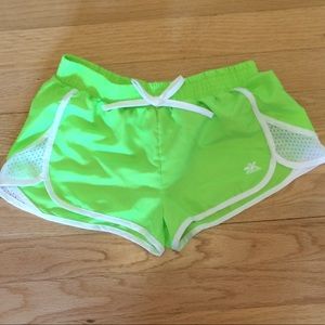Green Athletic Shorts for Girls